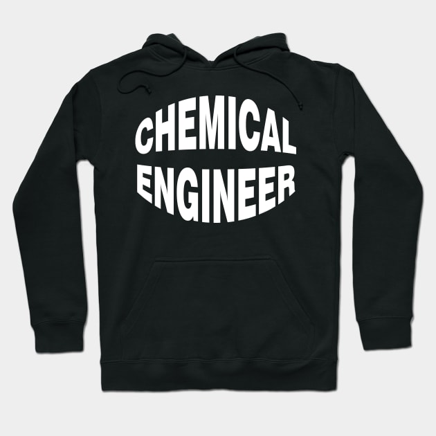 Chemical Engineer White Text Hoodie by Barthol Graphics